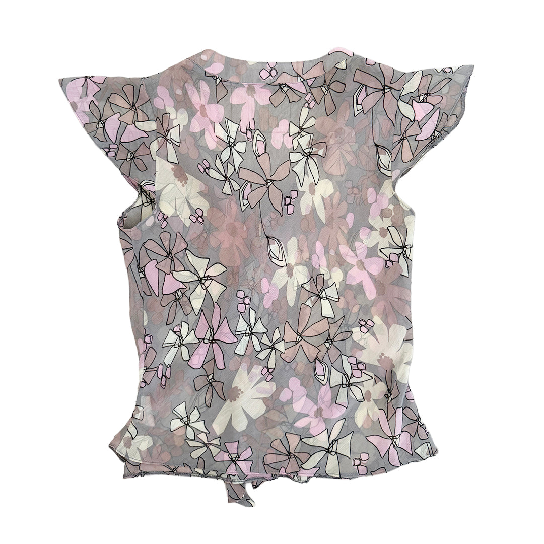 Y2K Floral blouse