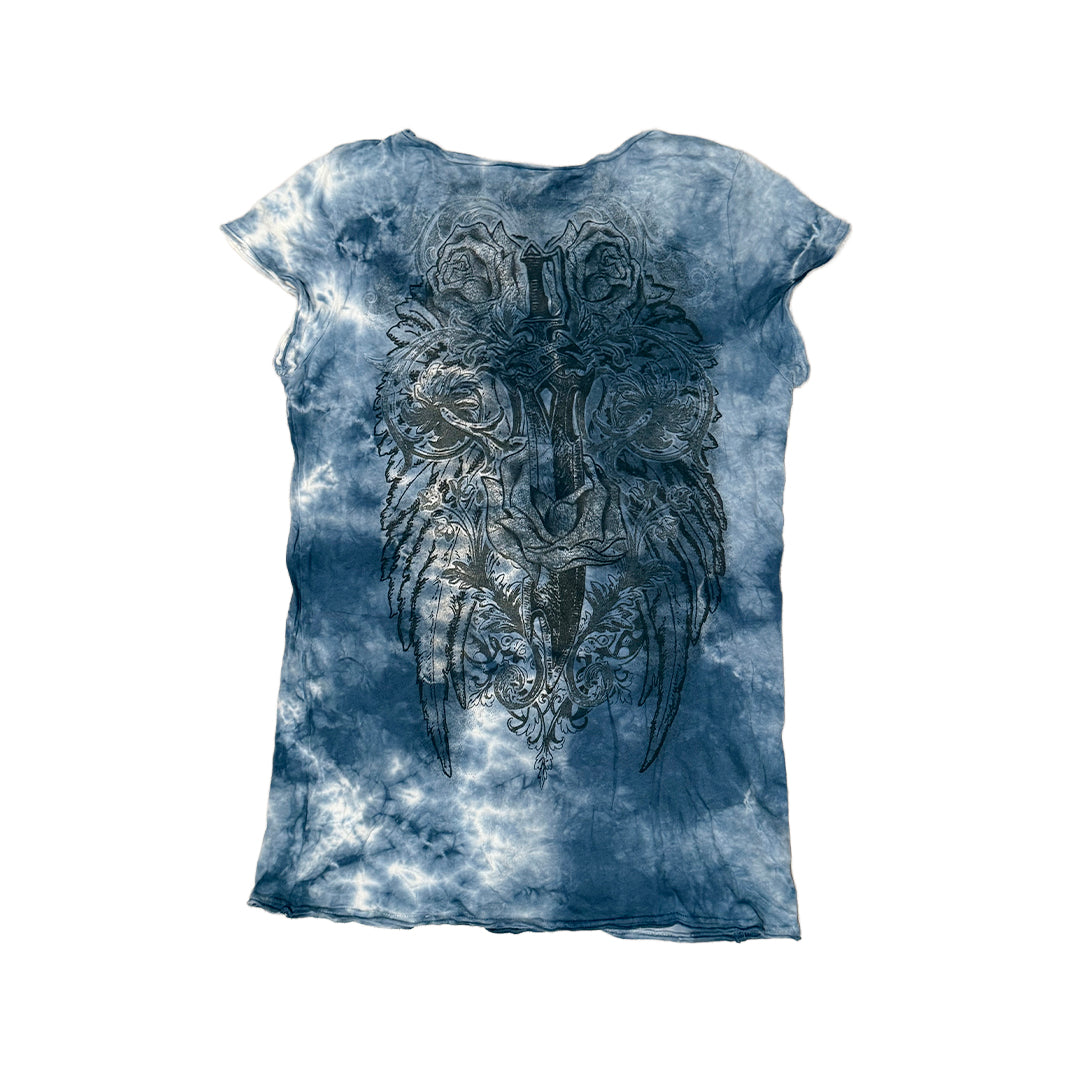 Embellished Y2K Tie Dye Baby Tee