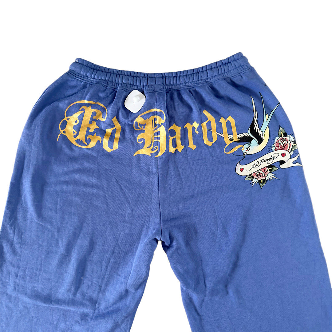 Ed Hardy Blue Trackies
