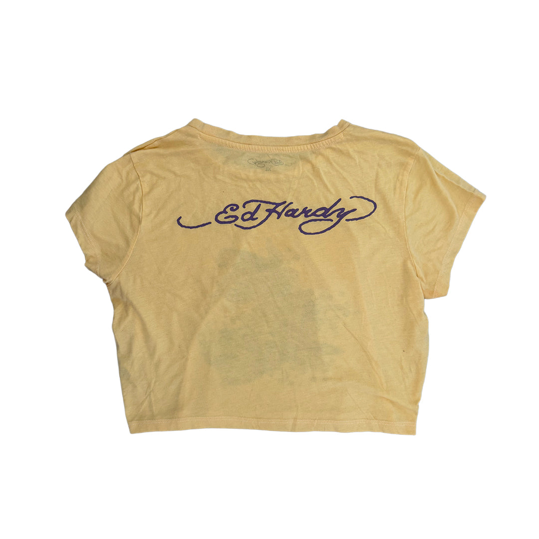 Ed hardy Yellow Baby Tee
