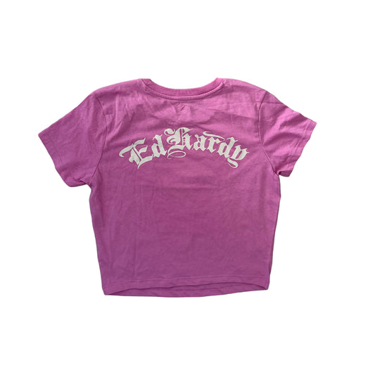 Ed Hardy Pink "Flowers" Baby Tee