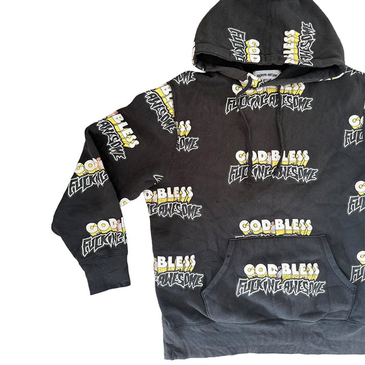 Vintage God Bless Fucking Awesome Hoodie