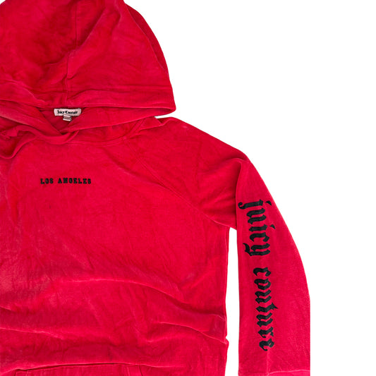 Juicy Couture Red Velvet Hoodie