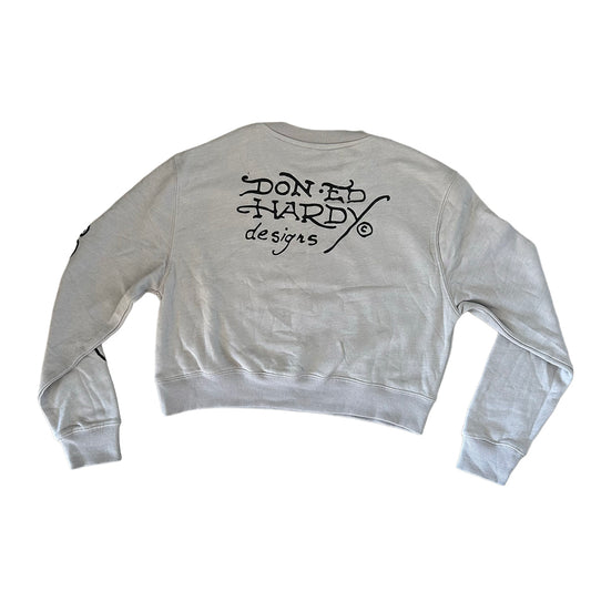 Ed Hardy Light Grey Crewneck