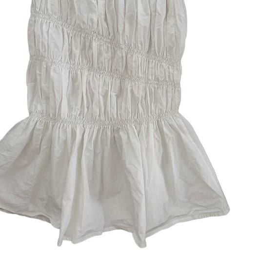 Marle White Rouched Skirt