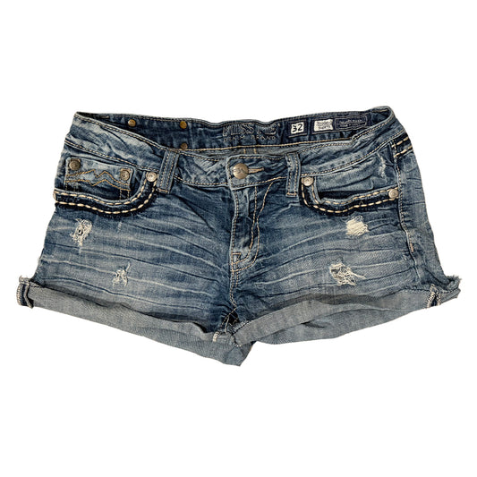 Miss Me embroidered Mini Shorts