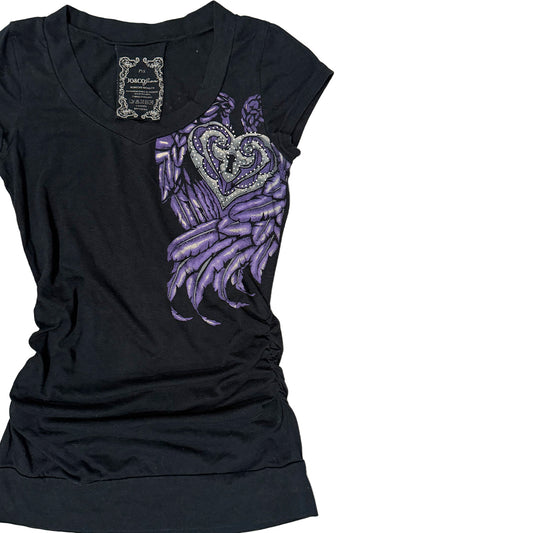 Jo & Co Embellished Y2K Baby Tee