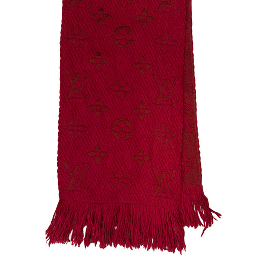 Louis Vuitton Red Logomania Scarf