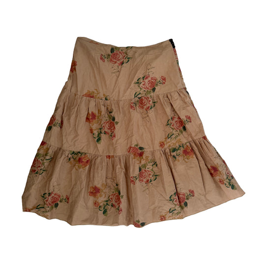 Y2K Spiral Floral skirt