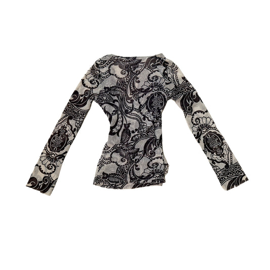 Sweet Pea Y2K Mesh Long Sleeve