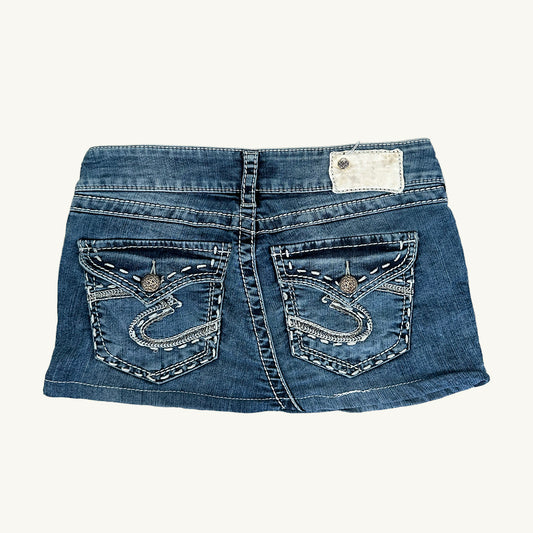 Silver Suki mini Skirt