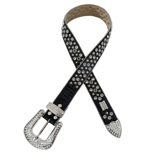 BB Simon Embellished Belt - Black