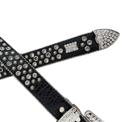 BB Simon Embellished Belt - Black