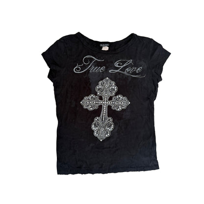 "True Love" Embellished Baby Tee