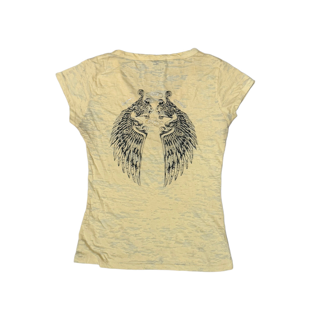 BKLYN Embellished Y2K Baby Tee