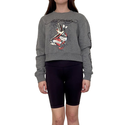 Ed hardy Dark Grey Crewneck