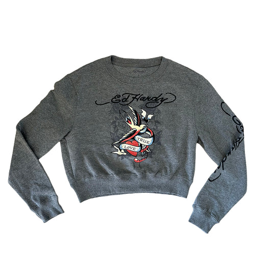 Ed hardy Dark Grey Crewneck