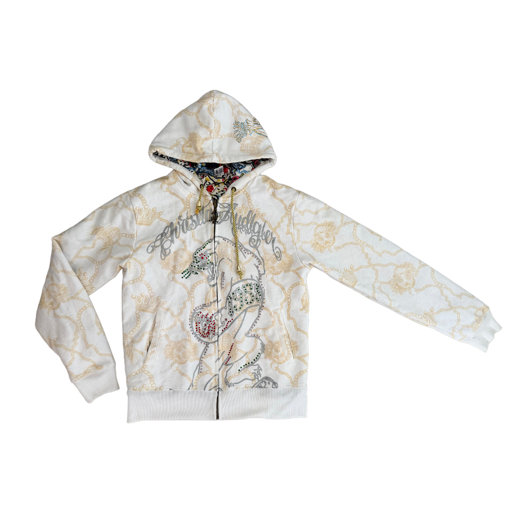 Christian Audigier Y2K Embellished Hoodie
