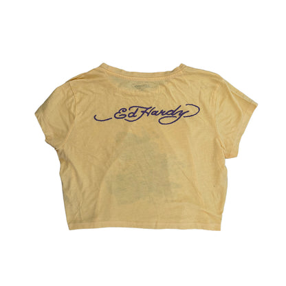 Ed hardy Yellow Baby Tee