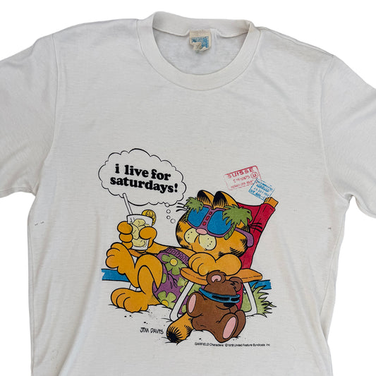 Vintage Garfield "Saturdays" Tee