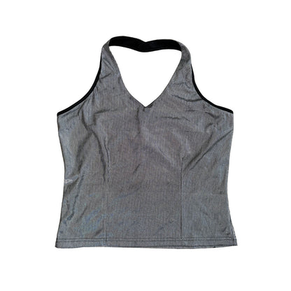 Vintage Glassons Metallic Halter-neck