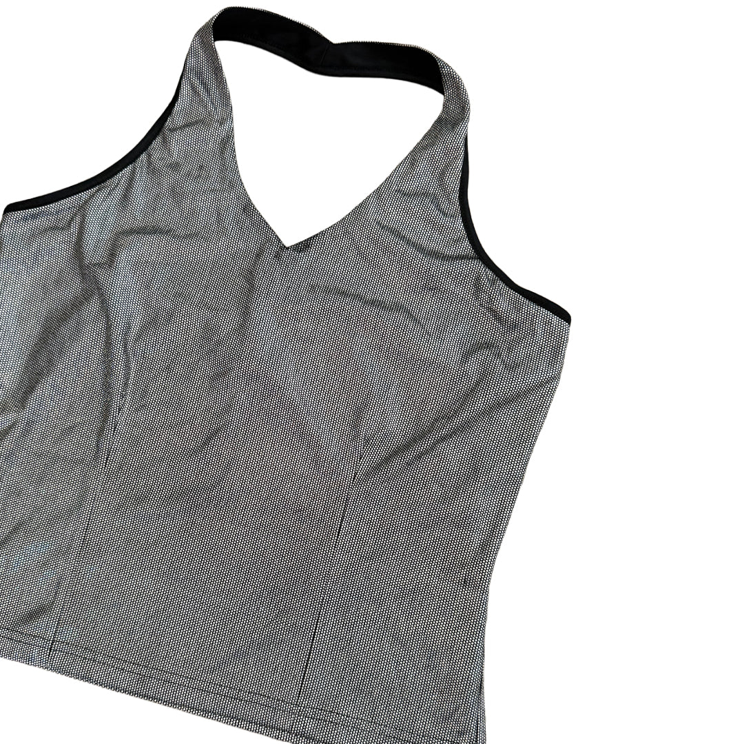 Vintage Glassons Metallic Halter-neck