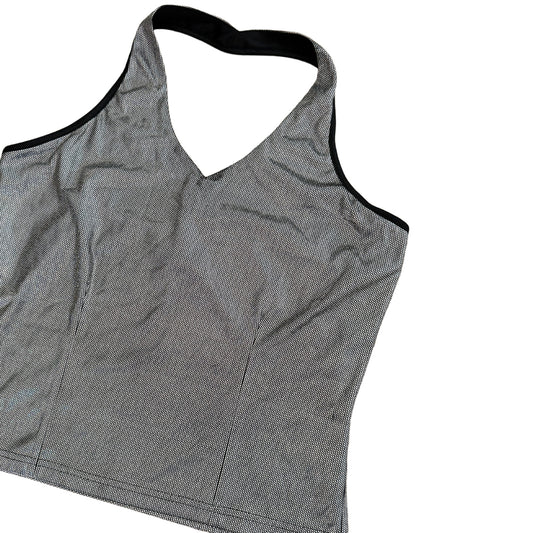 Vintage Glassons Metallic Halter-neck