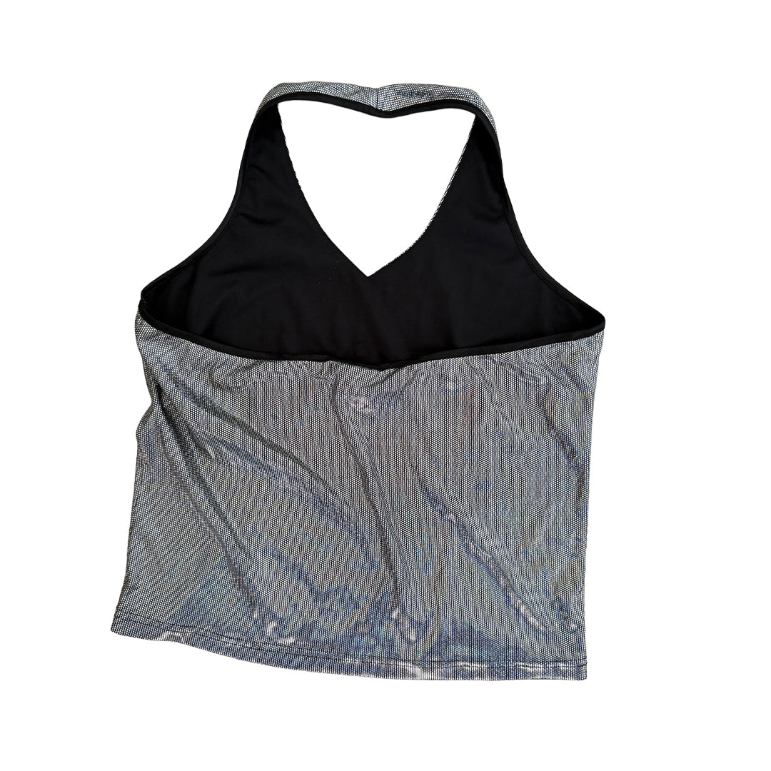 Vintage Glassons Metallic Halter-neck