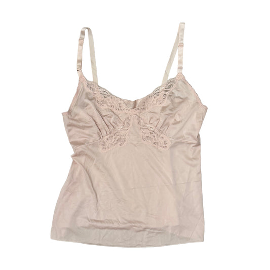 Vintage Shadowline USA Pink Lace Cami