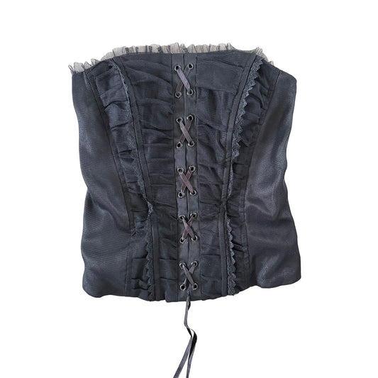 Y2K Pagani Mesh Corset