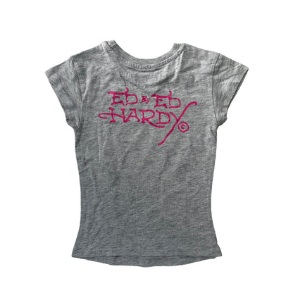 Ed Hardy Grey 'Panther' Baby Tee