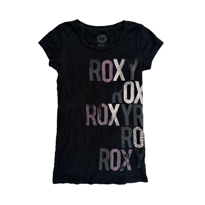 Roxy Y2K Black Print Tee