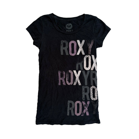 Roxy Y2K Black Print Tee
