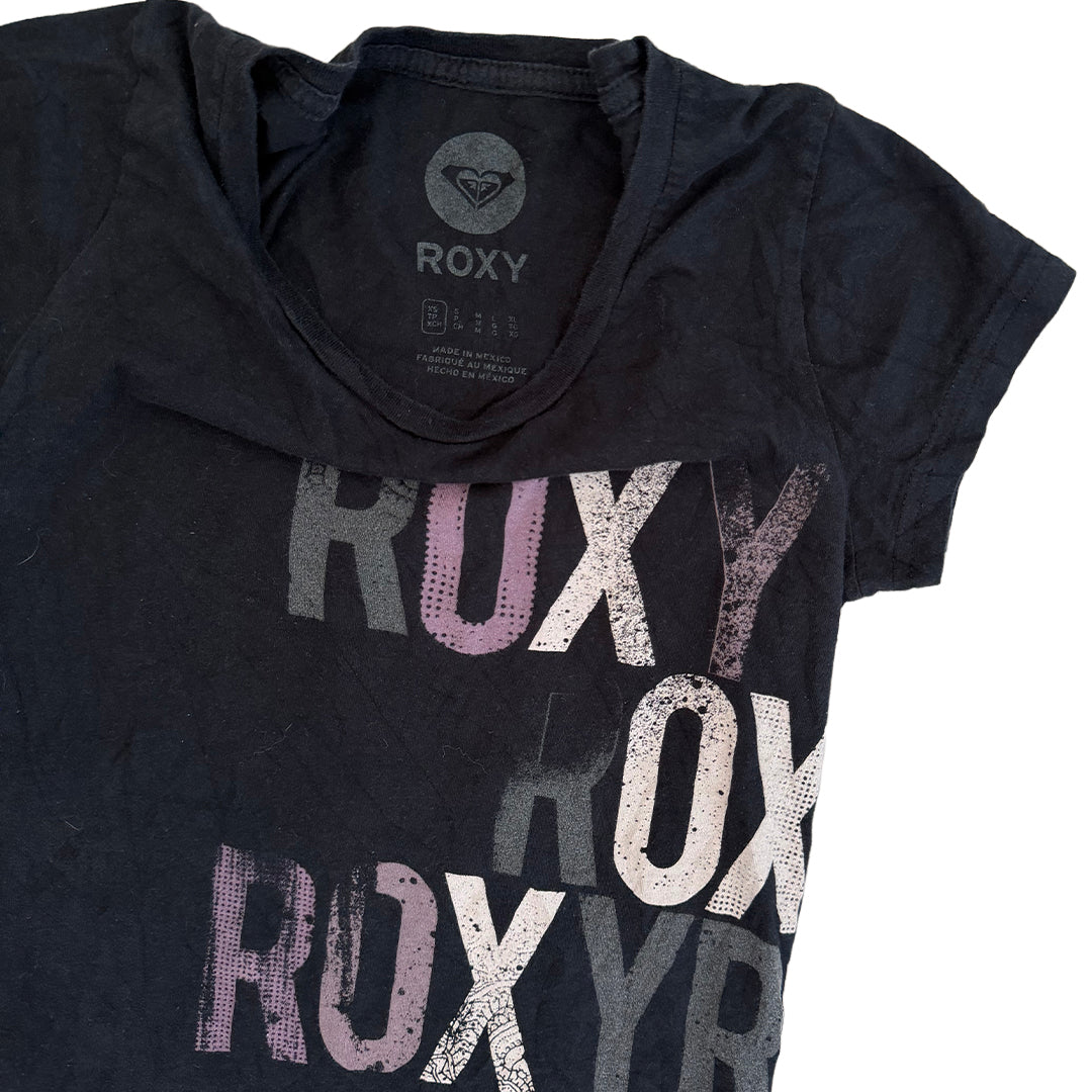 Roxy Y2K Black Print Tee