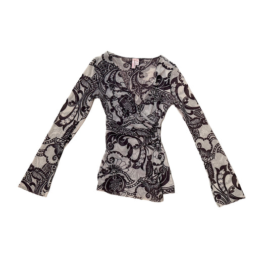 Sweet Pea Y2K Mesh Long Sleeve